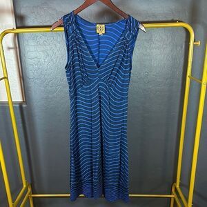 Tory Burch Navy‎ and Blue Striped Top